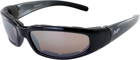 MotoFrames MF Chill Padded Motorcycle Sunglasses Black Frame w/Driving Mirror Lens in Saudi Arabia