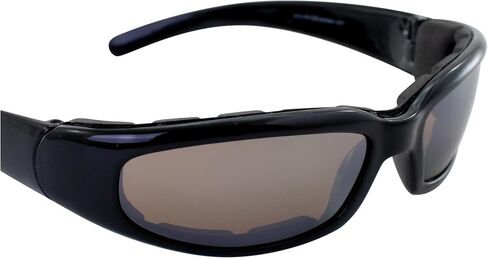 MotoFrames MF Chill Padded Motorcycle Sunglasses Black Frame w/Driving Mirror Lens in Saudi Arabia