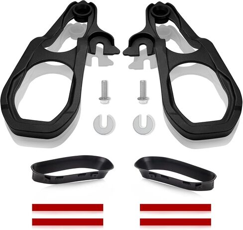 خطافات السحب الأمامية لليسار واليمين مع حواف ممتصة للصدمات، أجهزة بديلة باللون الأسود مناسبة لدودج رام 1500 مع محرك 3.6 لتر 5.7 لتر 2019 2020 2021 2022 2023 يستبدل 82215268AB 82215268AB 68272945AB in Kuwait