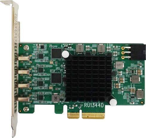 بطاقة تحكم هاي بوينت تكنولوجيز 4 منافذ USB-A 3.2 بسرعة 10 جيجابايت/ثانية RocketU 1344A in Kuwait