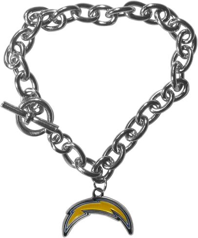 NFL Siskiyou Sports Womens Cincinnati Bengals Charm Chain Bracelet One Size Team Color in Saudi Arabia
