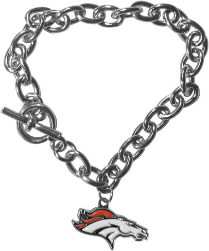 NFL Siskiyou Sports Womens Cincinnati Bengals Charm Chain Bracelet One Size Team Color in Saudi Arabia