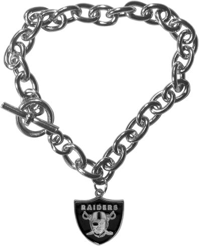 NFL Siskiyou Sports Womens Cincinnati Bengals Charm Chain Bracelet One Size Team Color in Saudi Arabia