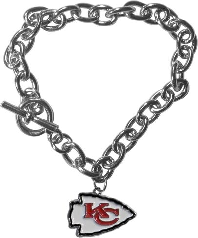 NFL Siskiyou Sports Womens Cincinnati Bengals Charm Chain Bracelet One Size Team Color in Saudi Arabia