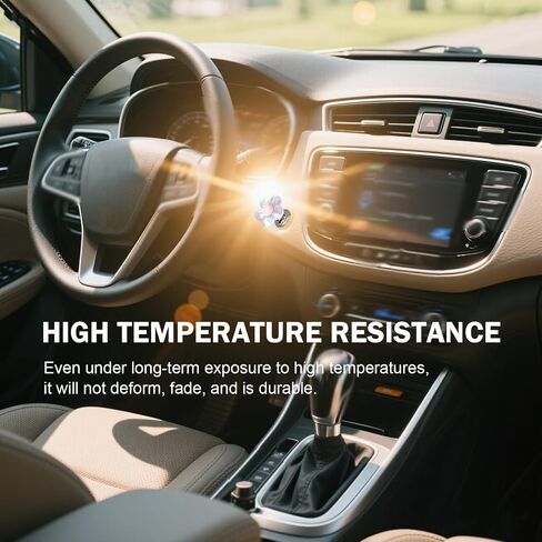 Car One-Touch Start Button, Flower Engine Start Stop Button Joystick Covers, Cute Automotive Interior Decoration Accessories, Suitable for Women Girl with Long Nails (Purple) in Saudi Arabia