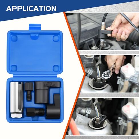 5 PCS مقبس مستشعر الأكسجين ، 1/2 "و 3/8" محرك 7/8 "مقبس التبديل العالمي 22 مم ، مآخذ مآخذ مفوضية مفتاح التسلل in Kuwait