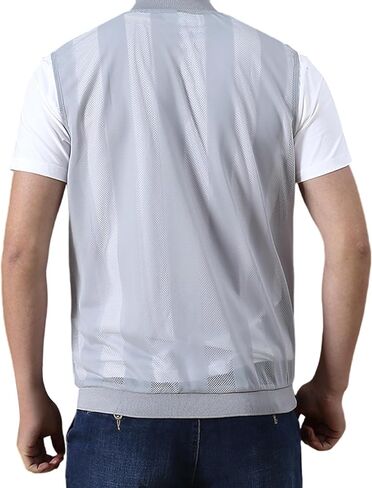 mesh vest men's Summer Casual Work Fish Photo Travel in Kuwait