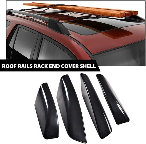G-Plus Roof Rack Rack Cover Cover Cape Cap متوافق مع Toyota 4Runner N210 2003 2004 2005 2006 2007 2008 2009 4 PCS Black in Kuwait