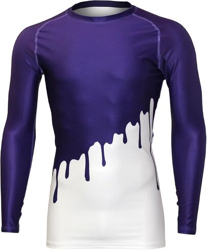 Matman USA The Drip Unisex MMA Wrestling Long Sleeve Rash Guard Compression Shirt in Saudi Arabia