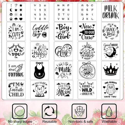 Panitay 100 Pcs Baby Bib Bodysuit Baby Shower Set Baby Shower Game Sign Baby Feeder Bib Newborn Bodysuit Fabric Marker in Saudi Arabia