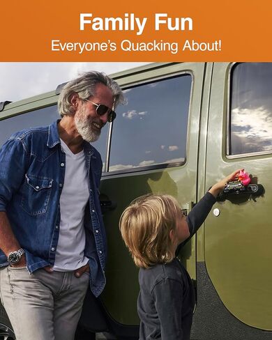 Jeep Ducks for Ducking Refill Kit- 75 Piece kit Including 25 Rubber Ducks, 25 Jeep Ducking Cards & 25 Rubber Bands Plus Official Duck Duck Jeep Mobile App - Happy Duckers in Saudi Arabia