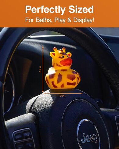Jeep Ducks for Ducking Refill Kit- 75 Piece kit Including 25 Rubber Ducks, 25 Jeep Ducking Cards & 25 Rubber Bands Plus Official Duck Duck Jeep Mobile App - Happy Duckers in Saudi Arabia