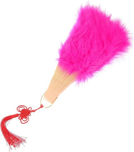 Gleavi Wedding Bride Fan Alegant Lightweight Lightheld Decorative Plume Fan for Bridal Events Stage Evage Firms Firm in Saudi Arabia