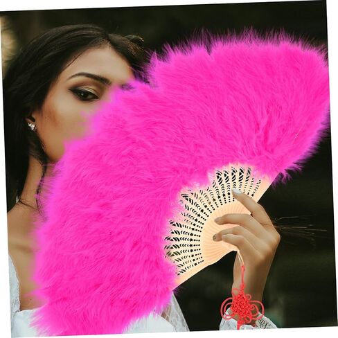 Gleavi Wedding Bride Fan Alegant Lightweight Lightheld Decorative Plume Fan for Bridal Events Stage Evage Firms Firm in Saudi Arabia