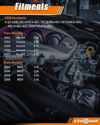 21-5349 مضخة التوجيه الكهربائية ، مضخة مساعدة الطاقة ملائمة: -Honda Accord 2003-2007 3.0L ، لـ: -ACURA MDX 2003-2006 3.0L بديل 56110-RCA-A01 56110-RDJ-A01 56110-RCA-A02 56110-RDJ-AL02 in Saudi Arabia