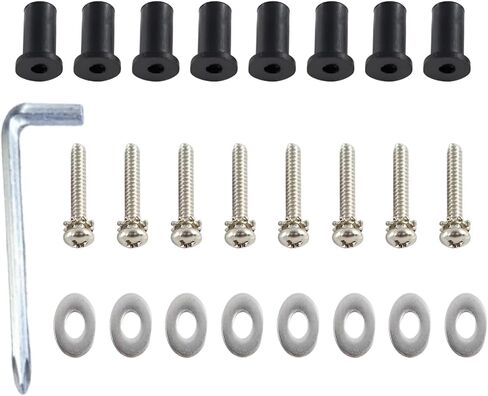 Jerbor Headlight Well Dut Screw Kit for Harley Davidson ، 304 براغي الفولاذ المقاوم للصدأ مع البئر المطاطي المكسر in Kuwait