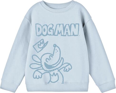 Bioworld Dog Man Puff Ruff Boy's 2-Pack Crew Neck Long Sleeve Sweatshirt & Lounge Shorts Set in Saudi Arabia