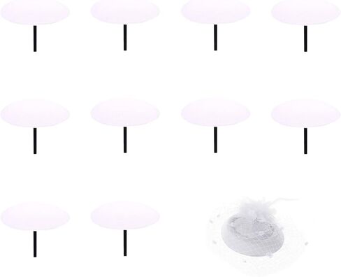 10Pcs Fascinator Base, Round Hat Base, Fascinator Hat Base, Sinamay Hat Base, Millinery Women Hat Cocktail Hat Craft Material Supply, EVA Millinery Base for DIY Party Wedding Church Lolita Hat in Saudi Arabia