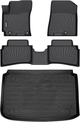 Binmotor-All Weather Floor Mats for Hyundai Venue 2025 2024 2023 2022 2021 2020, Heavy Duty, Waterproof, Nonslip Winter Car Mats for Hyundai Venue SE, Venue SEL, Venue Limited 2020-2025 in Saudi Arabia