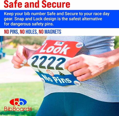 BibBoards Metal “Will Run for Beer" Event Clips | bibSNAPS Safety Lock Bib Clips, Eliminate Safety Pins, Metal Event Clips, Clothing Pins Replacement, for Securing Running and Cycling Number in Kuwait