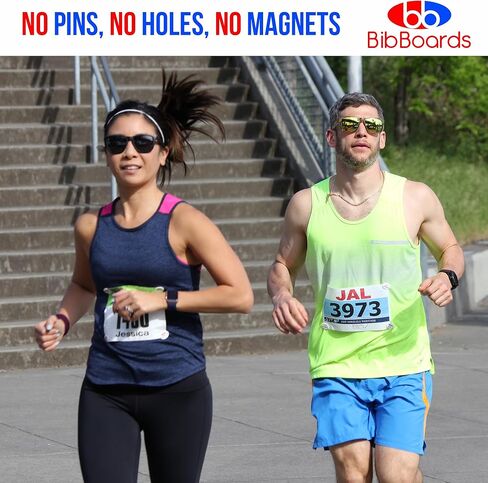 BibBoards Metal “Will Run for Beer" Event Clips | bibSNAPS Safety Lock Bib Clips, Eliminate Safety Pins, Metal Event Clips, Clothing Pins Replacement, for Securing Running and Cycling Number in Kuwait