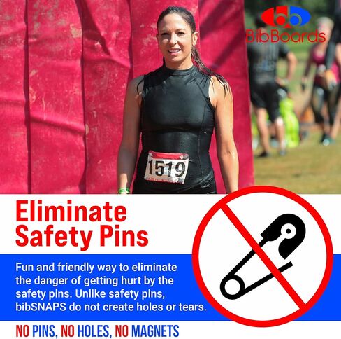 BibBoards Metal “Will Run for Beer" Event Clips | bibSNAPS Safety Lock Bib Clips, Eliminate Safety Pins, Metal Event Clips, Clothing Pins Replacement, for Securing Running and Cycling Number in Kuwait