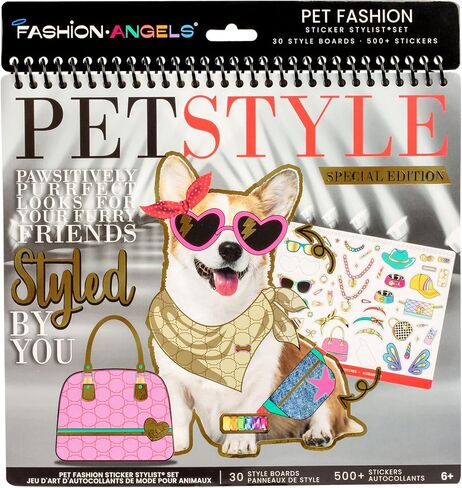 Fashion Angels Interior Design Sticker Stylist - 20 Style Boards with 14 Sticker Sheets - Interior Design Set for Kids - Room Design Kit for Girls - 550+ Aesthetic Room Decor Stickers - Ages 6 and Up in Saudi Arabia