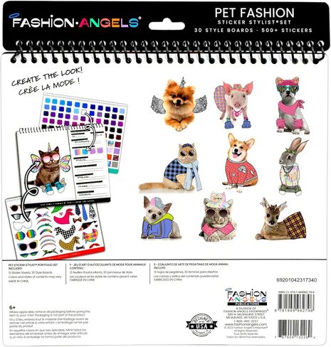Fashion Angels Interior Design Sticker Stylist - 20 Style Boards with 14 Sticker Sheets - Interior Design Set for Kids - Room Design Kit for Girls - 550+ Aesthetic Room Decor Stickers - Ages 6 and Up in Saudi Arabia