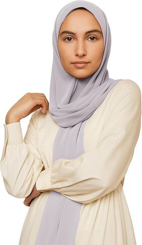 وشاح حجاب شيفون فاخر من VOILE CHIC للنساء - صنع في تركيا - وشاح رأس إسلامي للمسلمين in Kuwait