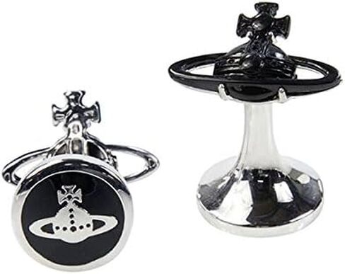 Vivienne Westwood Cufflinks أسود الفضة Bcl1010-4 ، لا حجر in Kuwait