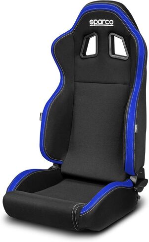 Sparco Sport Seat R100 MY22 Black/Blue (Adjustable) in Saudi Arabia