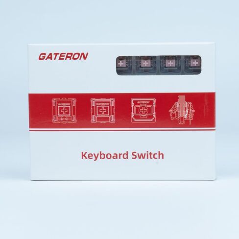 GATERON Melodic Keyboard Switches, Clicky RGB LED 5 Pin Factory Pre-lubed 60gf Key Switches for MX Mechanical Keyboard(35PCS) in Saudi Arabia