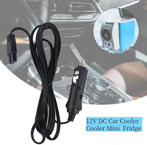 12V DC 2m Car Charger Extension Cable for Cool Box/Mini Fridge, 2 Pin Plug Replacement Power Cord, for Portable Equipment Power Supply Cable in Kuwait