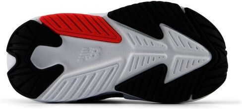 حذاء New Balance Rave Run V2 بنجي دانتيل مع حزام علوي، أسود/أحمر فاتح/أزرق سماوي، مقاس 1.5 مقاس أمريكي للجنسين من الأطفال الصغار in Saudi Arabia