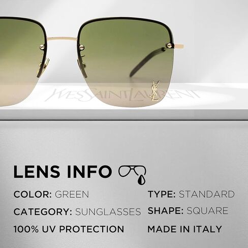 نظارات شمسية SAINT LAURENT SL 312 M مربعة الشكل + مجموعة من النظارات الفاخرة eSHADES in Saudi Arabia