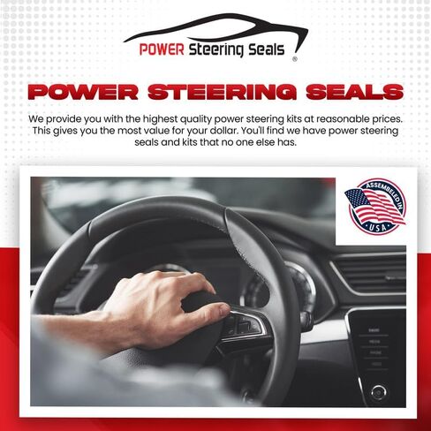 Power Steering Seals - Precision Fit Power Steering Gearbox Seal Kit | O-Ring And Sealing Kit for Dodge Ram 1500 2500 3500 1994-2001 | Complete Steering Parts Seal Replacement in Kuwait