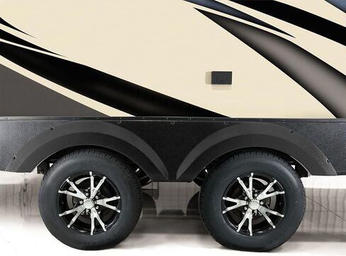 Recpro RV Tandem Fender Skirt | 63 "W × 11 1/2" H (2 تنانير الحاجز ، الأسود) in Saudi Arabia