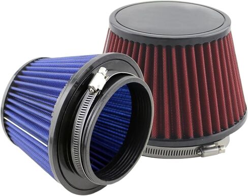 Air Filter Performance Cold Comply Systems Racing Sport Cone Filters 115mm (115mm-Red) in Kuwait