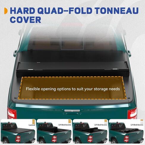 Soft Tri-Fold Truck Bed Tonneau Cover Fit for Dodge Ram 1500 2009-2025 (Incl. Classic & New) 5.7 ft Bed Without Rambox in Saudi Arabia