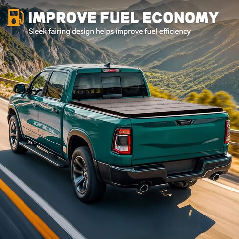 Soft Tri-Fold Truck Bed Tonneau Cover Fit for Dodge Ram 1500 2009-2025 (Incl. Classic & New) 5.7 ft Bed Without Rambox in Saudi Arabia