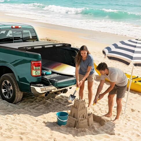 Soft Tri-Fold Truck Bed Tonneau Cover Fit for Dodge Ram 1500 2009-2025 (Incl. Classic & New) 5.7 ft Bed Without Rambox in Saudi Arabia