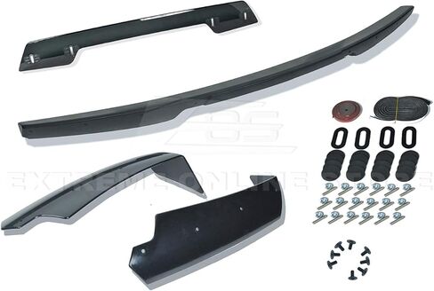استبدال 2014-2019 شيفروليه كورفيت C7 جميع النماذج | Z06 Z07 Stage 3 Style Trunk Lid Wing مع Spoiler WickerBill Defined (ABS Plastic - Primer Black) in Kuwait