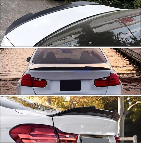 المفسد الجذع الخلفي جناح متوافق مع 2012-2018 F30 3 Series و 2014-2019 F80 M3 سيدان ، مفسد Duckbill يناسب 320i 325i 328i 330i 335i 340i ، شفة ركلة عالية ، شفة جناح Glossy ، Black in Saudi Arabia