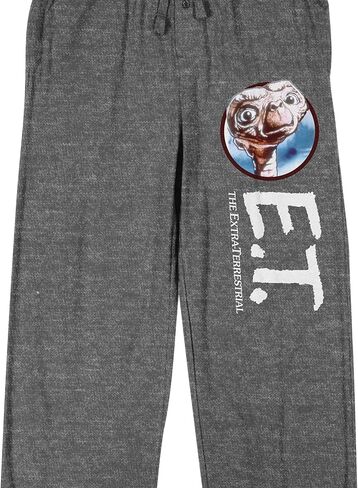 Bioworld E.T. Character Logo Men's Heather Gray Sleep Pajama Pants in Saudi Arabia