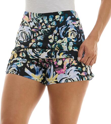 Zac & Rachel Women's New Millennium Pull-On Skort, Black/White in Kuwait