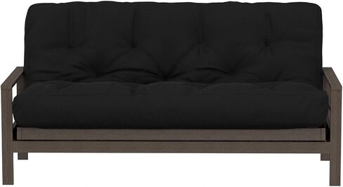 منتجات Royal Sleep By The Futon Factory 6 Inch Memory Foam Futon Mattress - غطاء أسود صلب - الحجم الكامل - الرغاوي المعتمدة in Saudi Arabia