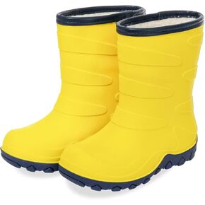 Kids Winter Rain Boots, Insulated Warm Snow Boots, Children Waterproof Mud Boots for Boys and Girls, Toddler/Little Kid/Big Kid in Kuwait