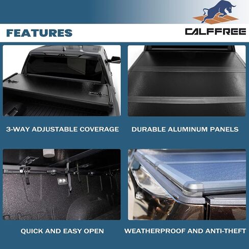 Hard Tri-Fold Truck Bed Tonneau Cover Compatible with 2019-2025 Chevy Silverado/GMC Sierra 5.8ft Bed (69.6") in Saudi Arabia