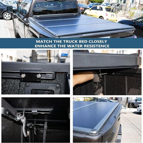 Hard Tri-Fold Truck Bed Tonneau Cover Compatible with 2019-2025 Chevy Silverado/GMC Sierra 5.8ft Bed (69.6") in Saudi Arabia