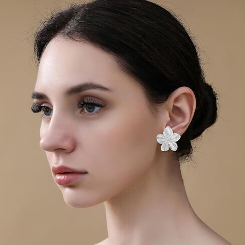 Gold Earrings for Women 14K Gold Plated Chunky Gold Earrings Earrings Dupes Irregular Waterdrop Hoop Earrings for Women Trendy Jewelry Gifts in Saudi Arabia